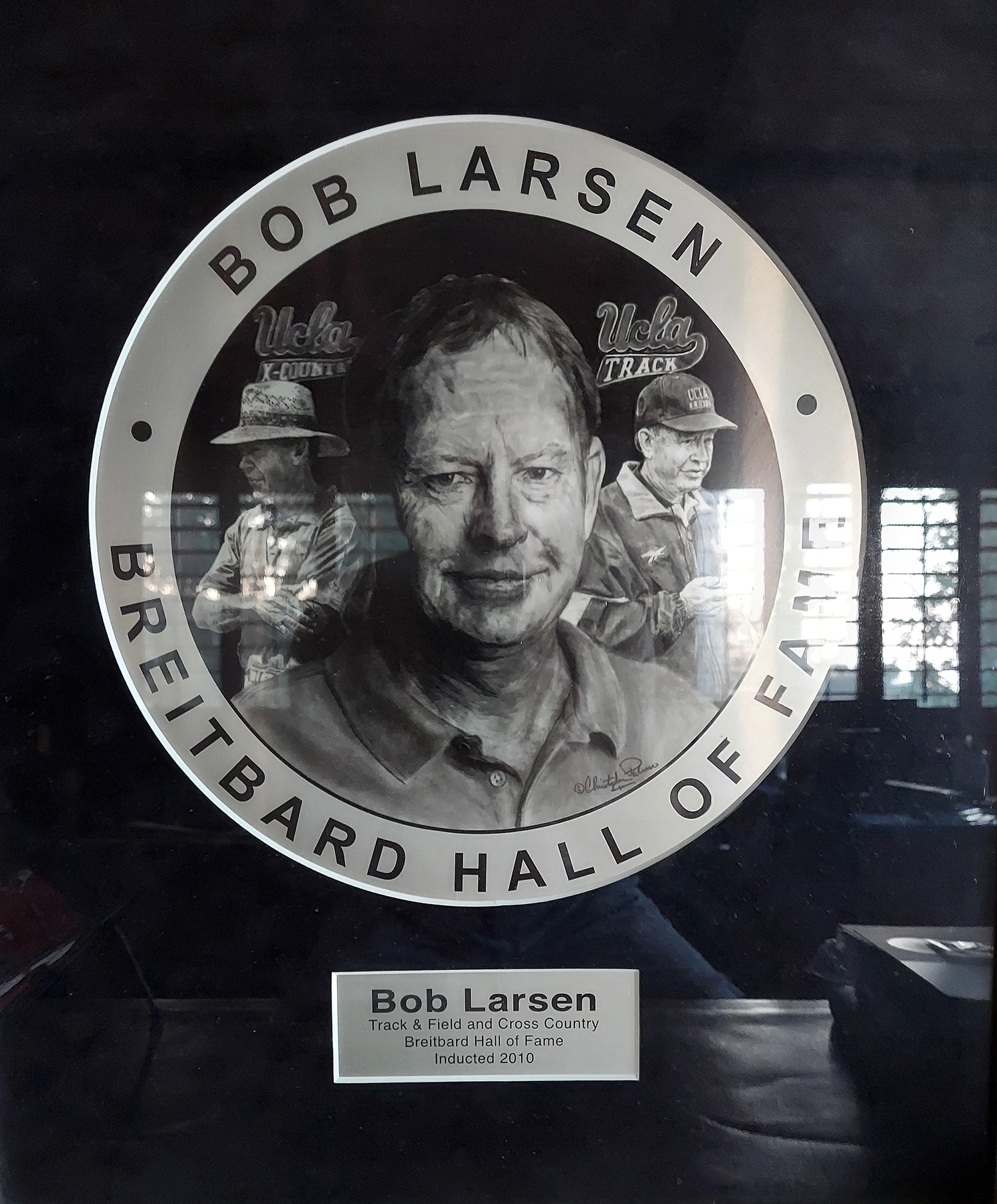 Bob Larsen Hall of Fame Plaque