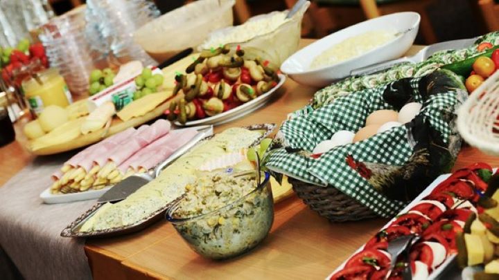 Holiday food on a table