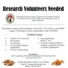 Volunteers Needed for Snack and Health Study