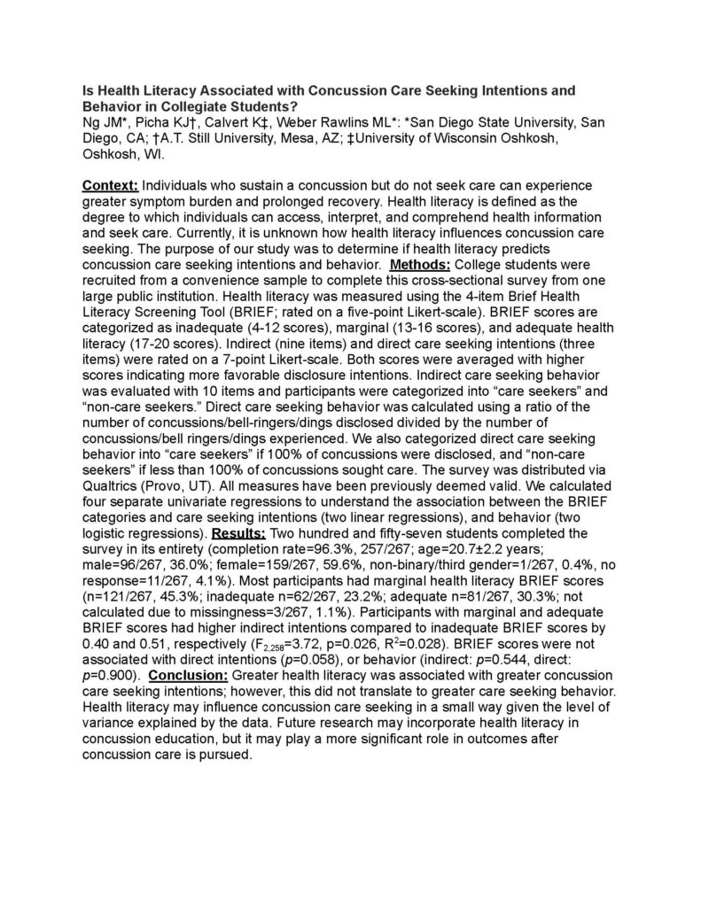 Ng - ENS Reserach Grant Report - Weber Rawlins - 2024